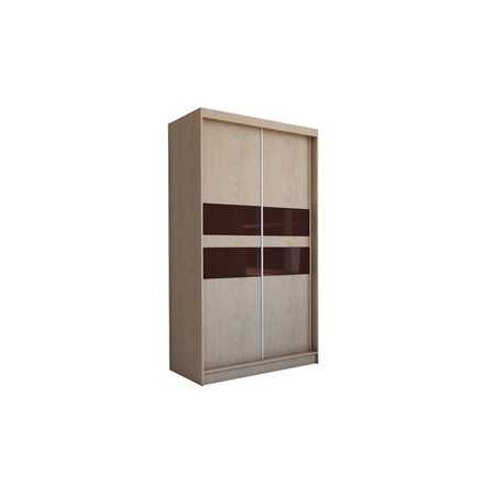 Kvalitní Šatní Skříň Finezja 150 cm Dub sonoma/hnědá Furniture