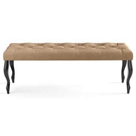 Lavice CHESTERFIELD 100x40 cm Tmavě béžová SG-nábytek